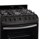 Estufa Haceb Negro 81x98.5cm Para Gas Natural con Seis Quemadores y con Horno - ESTUFAS | Bylmo