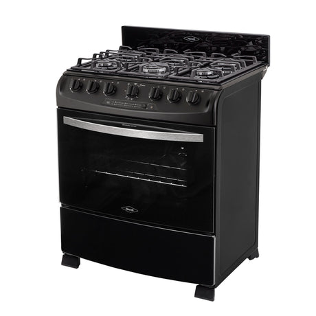 Estufa Haceb Negro 98x81cm Para Gas Propano con Seis Quemadores y con Horno - ESTUFAS | Bylmo