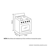 Estufa Haceb Azul 81x98.5cm Para Gas Natural con Seis Quemadores y con Horno - ESTUFAS | Bylmo