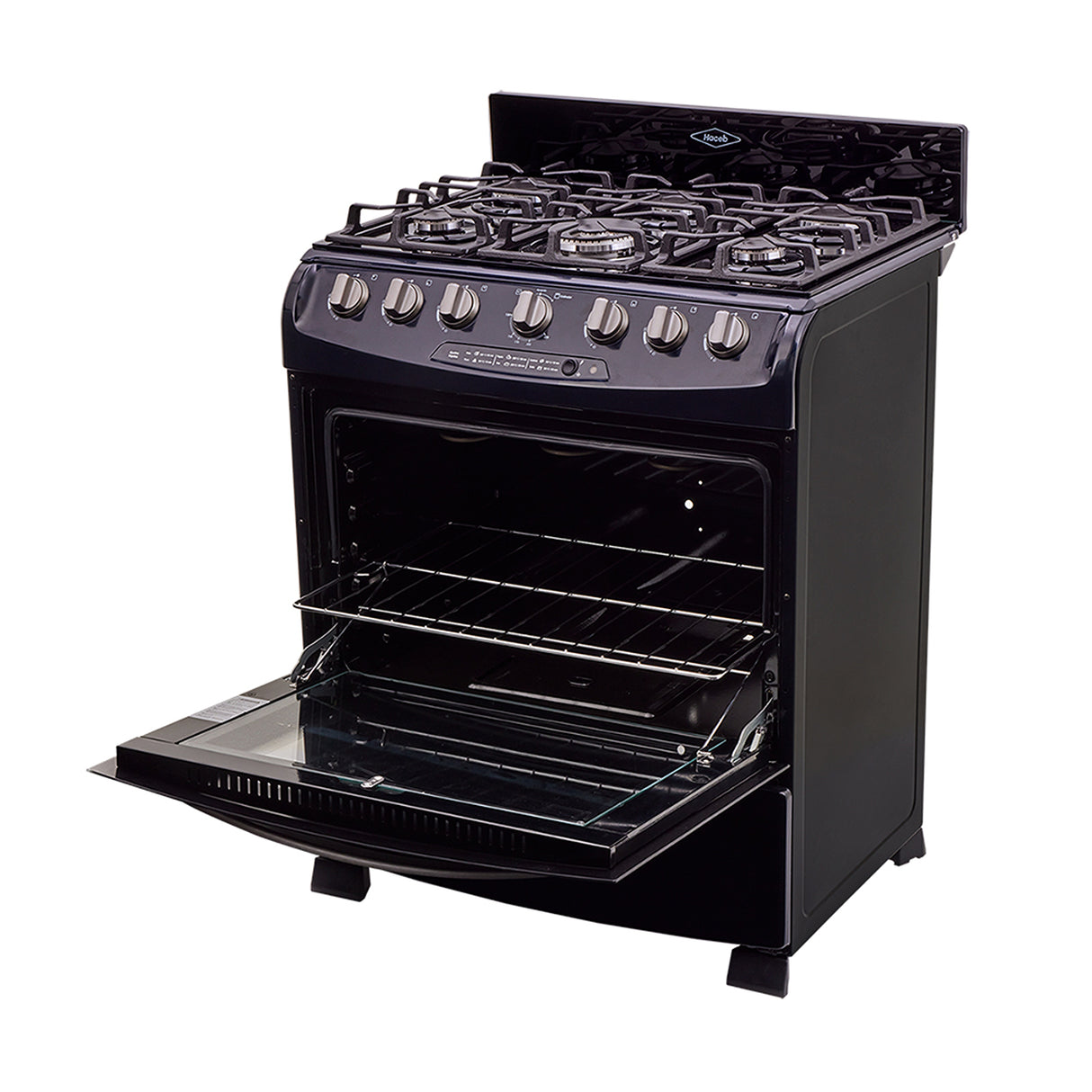 Estufa Haceb Azul 81x98.5cm Para Gas Natural con Seis Quemadores y con Horno - ESTUFAS | Bylmo