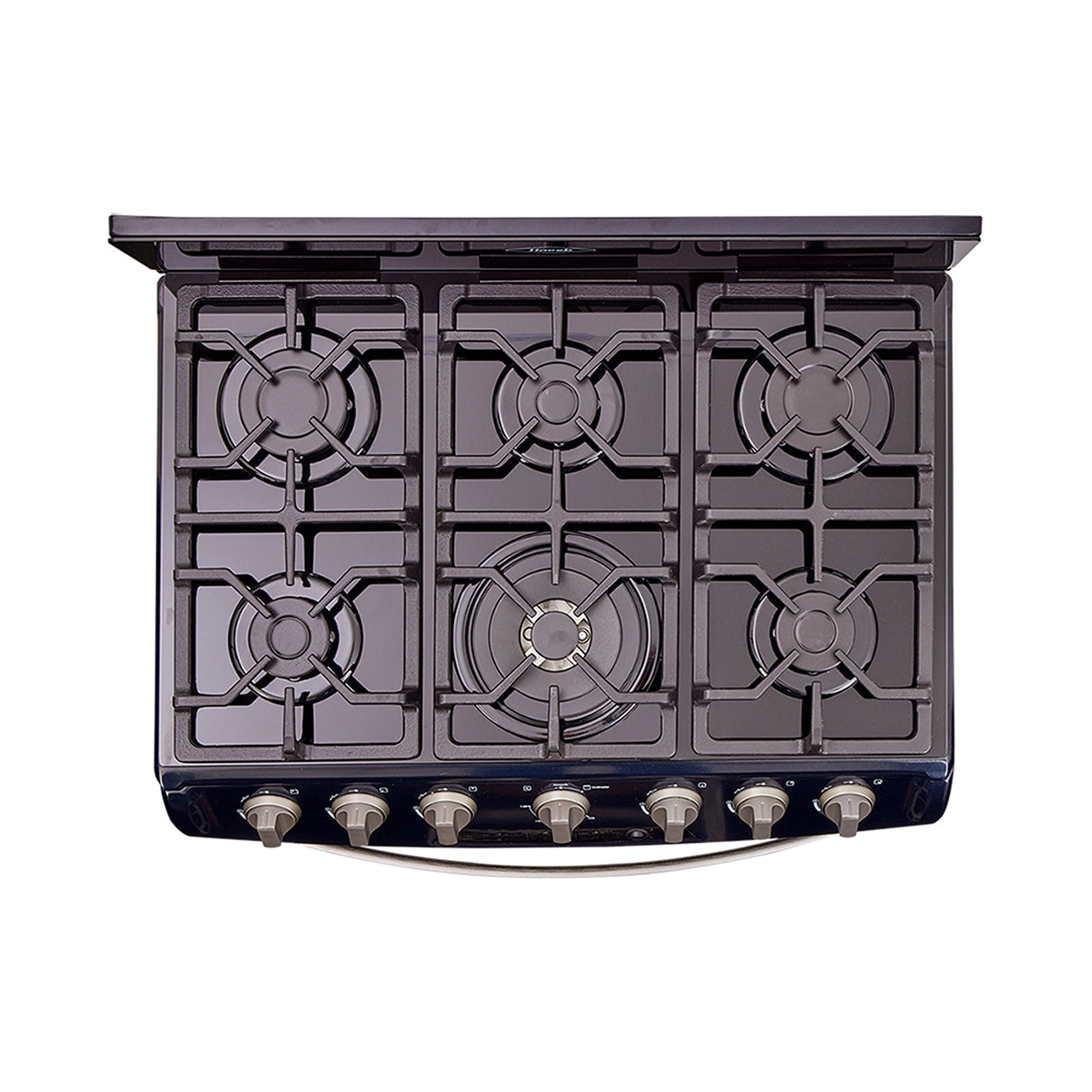 Estufa Haceb Azul 81x98.5cm Para Gas Natural con Seis Quemadores y con Horno - ESTUFAS | Bylmo