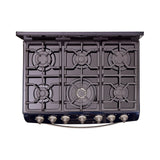 Estufa Haceb Azul 81x98.5cm Para Gas Natural con Seis Quemadores y con Horno - ESTUFAS | Bylmo