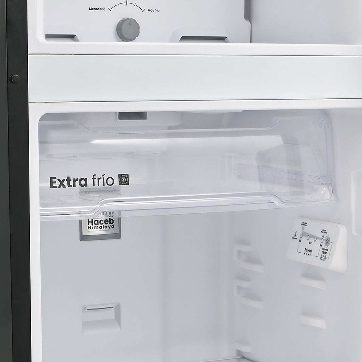 Nevera Haceb Inverter Negro Esmeralda 65x163cm No Frost de 254 Litros con Dispensador de Agua y con Pantalla Digital - NEVERAS | Bylmo