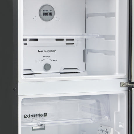 Nevera Haceb Inverter Negro Cósmico 65x150.5cm No Frost de 226 Litros con Dispensador de Agua y con Pantalla Digital - NEVERAS | Bylmo