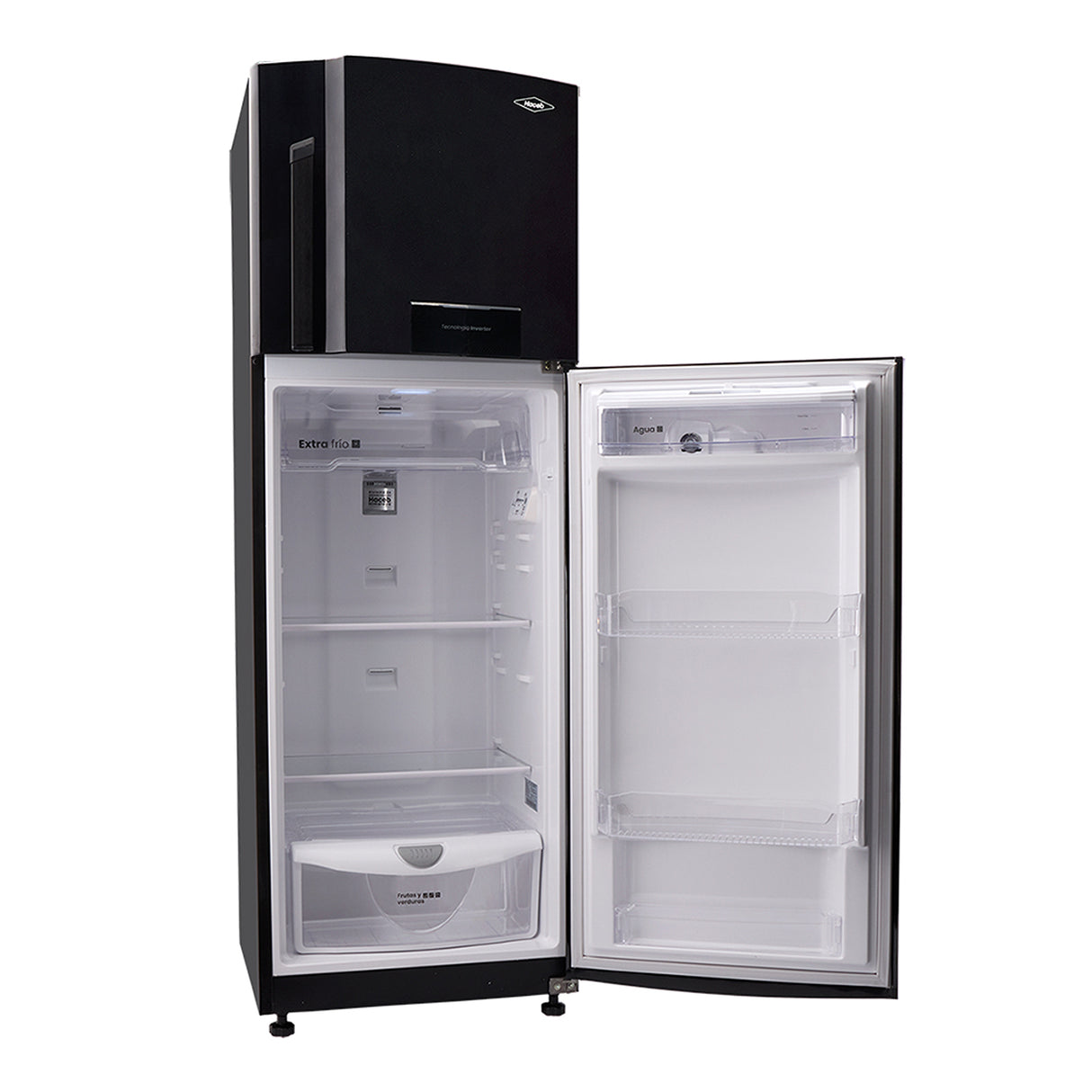 Nevera Haceb Inverter Negro Cósmico 65x179.5cm No Frost de 294 Litros con Dispensador de Agua y con Pantalla Digital - NEVERAS | Bylmo