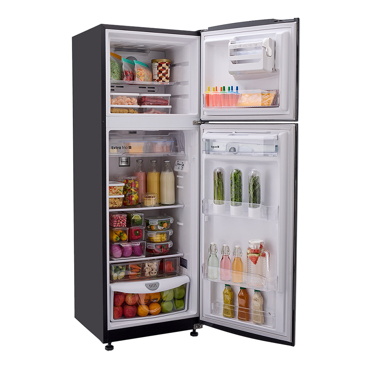 Nevera Haceb Inverter Negro Cósmico 65x179.5cm No Frost de 294 Litros con Dispensador de Agua y con Pantalla Digital - NEVERAS | Bylmo