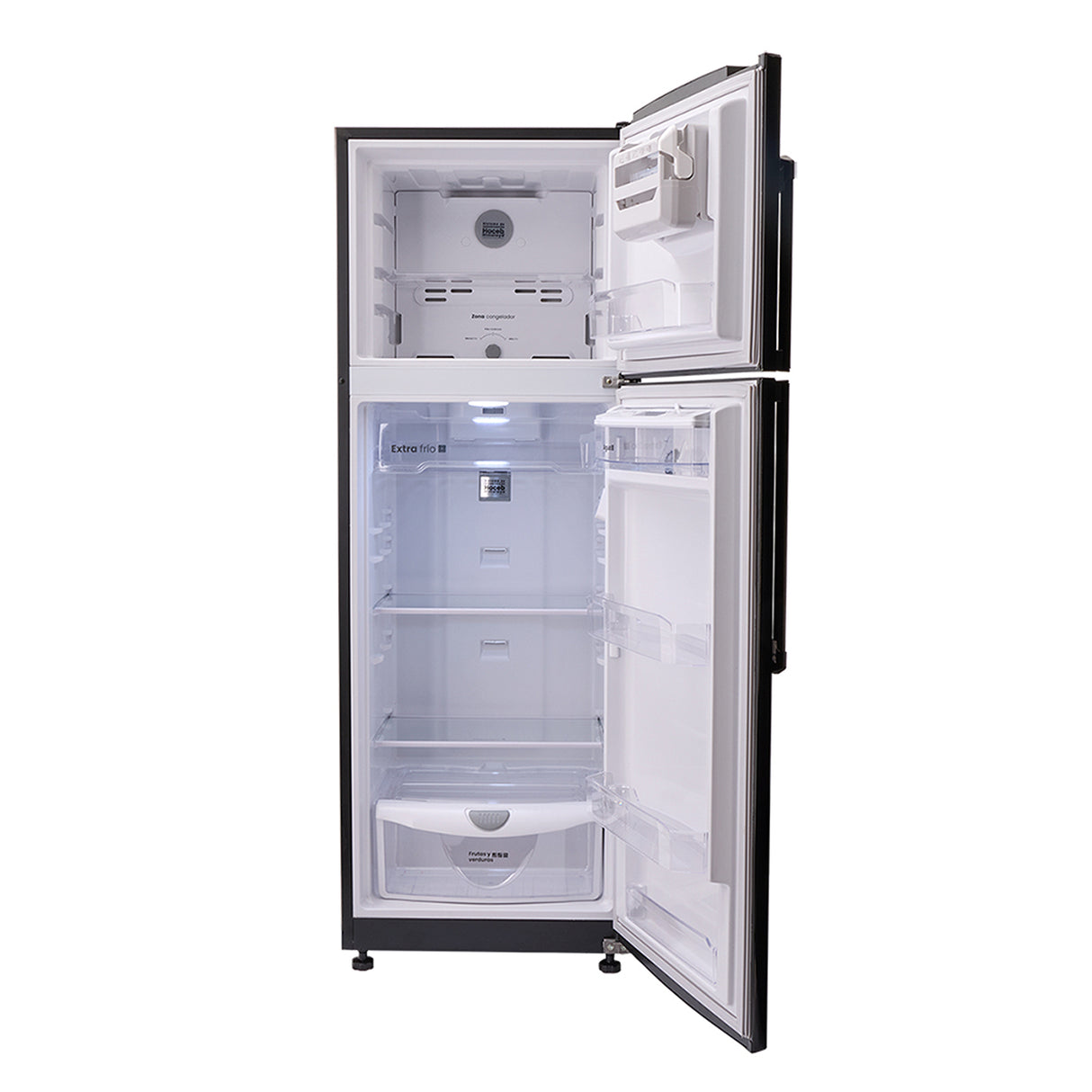 Nevera Haceb Inverter Negro Cósmico 65x179.5cm No Frost de 294 Litros con Dispensador de Agua y con Pantalla Digital - NEVERAS | Bylmo