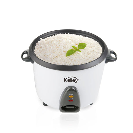 Olla Arrocera Kalley Blanco 26.5x32cm de 1.8 Litros con Función para Mantener Caliente - OLLAS ARROCERAS | Bylmo