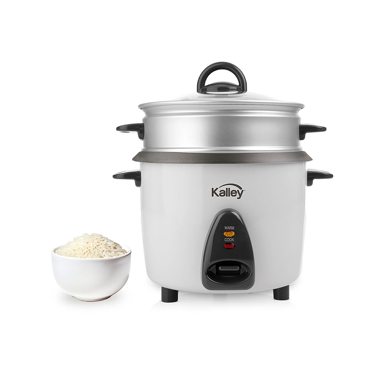 Olla Arrocera Kalley Blanco 24x31cm de 1.4 Litros con Función para Mantener Caliente - OLLAS ARROCERAS | Bylmo