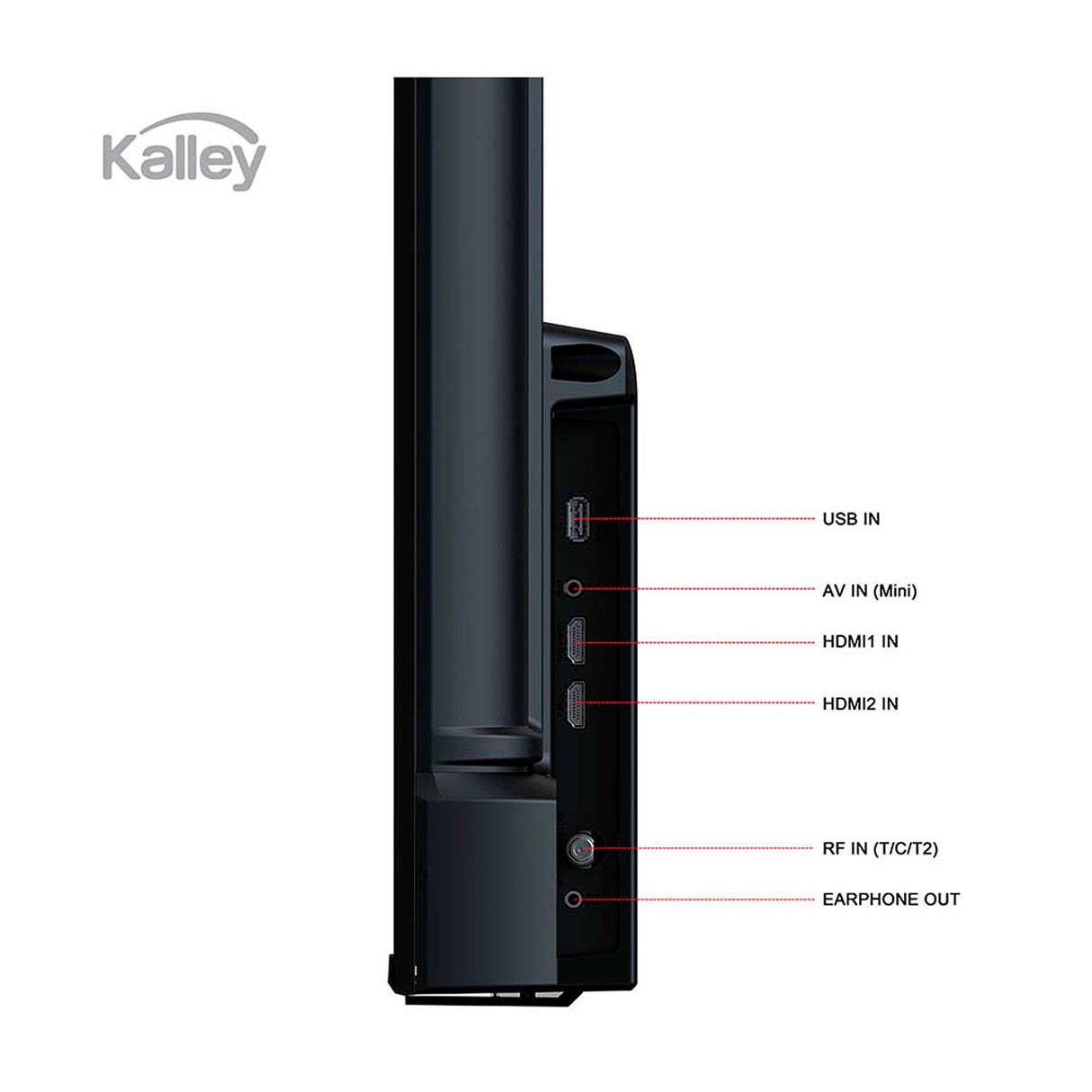 Televisor Kalley Google TV Negro 71.6x47.4cm Smart de 32" Pulgadas QLED Full HD 1080P con Wifi y Bluetooth Integrado - TELEVISORES | Bylmo