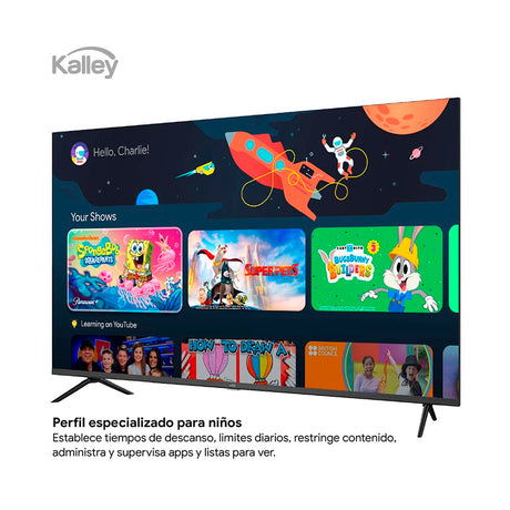 Televisor Kalley Google TV Negro 89.2x55.9cm Smart de 40" Pulgadas QLED Full HD 1080P con Wifi y Bluetooth Integrado - TELEVISORES | Bylmo