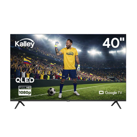 Televisor Kalley Google TV Negro 89.2x55.9cm Smart de 40" Pulgadas QLED Full HD 1080P con Wifi y Bluetooth Integrado - TELEVISORES | Bylmo