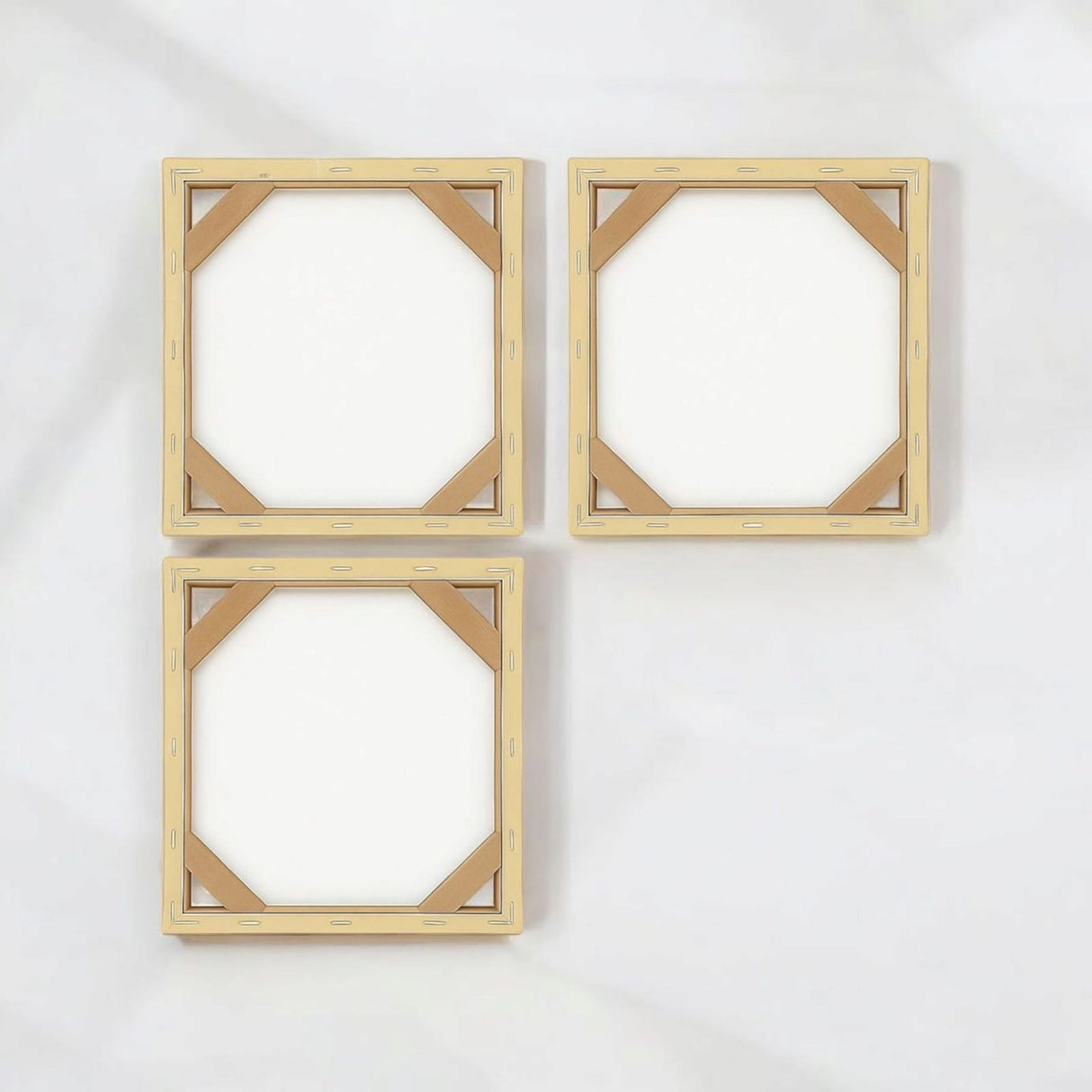 Cuadro decorativo en 3 Piezas Geometría Mineral 34x34cm cada Uno - CUADROS | Bylmo