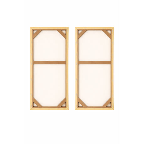 Cuadro decorativo en 2 Piezas Moderno Ondas de Cuarzo 34x72cm cada Uno - CUADROS | Bylmo