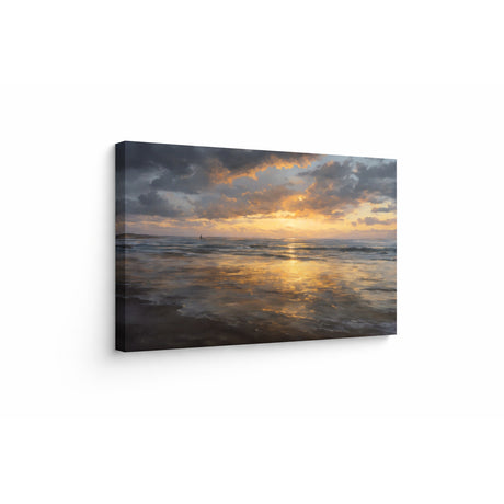 Cuadro decorativo Moderno Atardecer en el Pacífico 60x93cm de Bastidor - CUADROS | Bylmo
