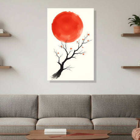 Cuadro decorativo Minimalista Sombra del Amanecer 60x93cm de Bastidor - CUADROS | Bylmo
