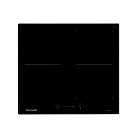 Estufa de Inducción para Empotrar Challenger Negro 59x52cm 220 Voltios con Cuatro Zonas de Cocción y Sistema Puente - ESTUFAS DE EMPORTRAR Y CUBIERTAS | Bylmo