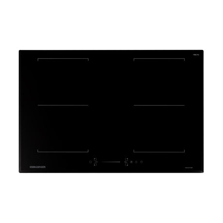 Estufa de Inducción para Empotrar Challenger Negro 77x52cm 220 Voltios con Cuatro Zonas de Cocción y Sistema Puente - ESTUFAS DE EMPORTRAR Y CUBIERTAS | Bylmo