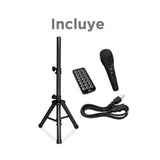 Parlante Kalley Negro 33x68.5cm con Micrófono y con Control Remoto - PARLANTES | Bylmo