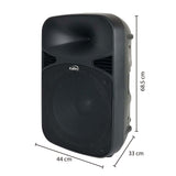 Parlante Kalley Negro 33x68.5cm con Micrófono y con Control Remoto - PARLANTES | Bylmo