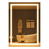 Espejo de Baño Led 60x80cm Rectangular sin Marco Con Biselado y con SandBlasting - ESPEJOS DE BANHO | Bylmo