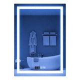 Espejo de Baño Led 60x80cm Rectangular sin Marco Con Biselado y con SandBlasting - ESPEJOS DE BANHO | Bylmo