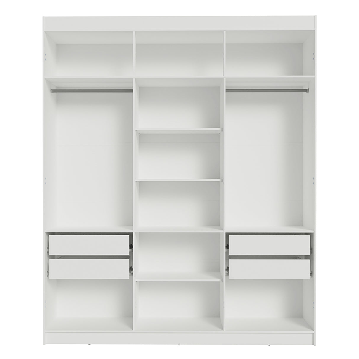 Closet Venus Blanco 180x217cm sin Puertas y con Doce Compartimientos - CLOSETS | Bylmo