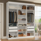 Closet Venus Blanco 180x217cm sin Puertas y con Doce Compartimientos - CLOSETS | Bylmo