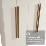 Closet Venus Blanco y Marrón 216x217cm con Ocho Puertas y con Diecisiete Compartimientos - CLOSETS | Bylmo