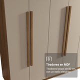 Closet Venus Marrón y Crema 216x217cm con Ocho Puertas y con Diecisiete Compartimientos - CLOSETS | Bylmo