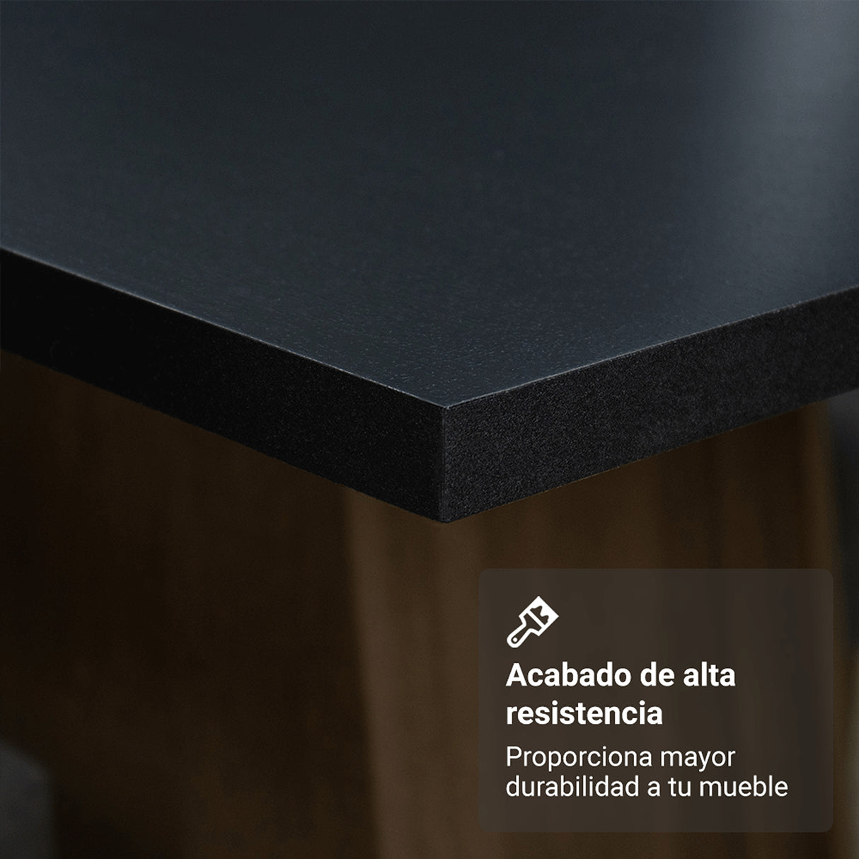 Juego de comedor Havana Negro y Marrón 136x76cm Rectangular de Cuatro Puestos con Cuatro Sillas - COMEDORES | Bylmo