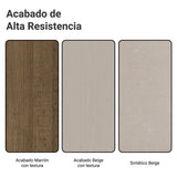 Juego de comedor Ana Marrón y Crema 110x76cm Circular de Cuatro Puestos con Cuatro Sillas - COMEDORES | Bylmo