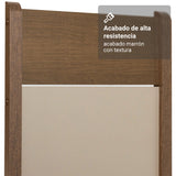 Juego de comedor Ana Marrón y Crema 110x76cm Circular de Cuatro Puestos con Cuatro Sillas - COMEDORES | Bylmo