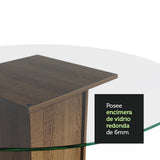 Juego de comedor Ana Marrón y Negro 110x76cm Circular de Cuatro Puestos con Cuatro Sillas - COMEDORES | Bylmo