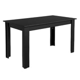 Juego de comedor Allegro Gris 136x76cm Rectangular de Seis Puestos con Seis Sillas - COMEDORES | Bylmo
