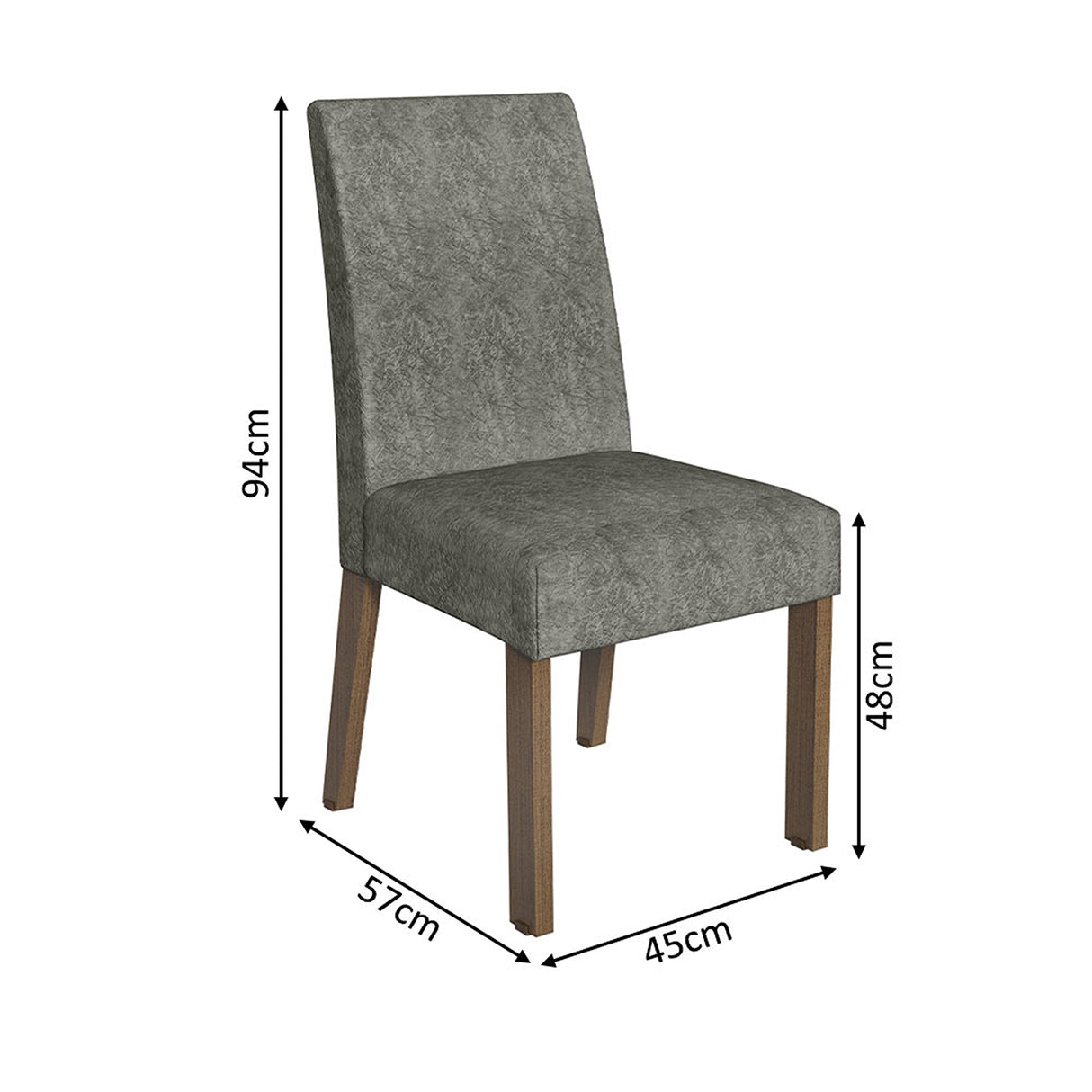 Juego de comedor April Negro y Marrón 180x78cm Rectangular de Cuatro Puestos con Cuatro Sillas - COMEDORES | Bylmo