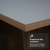 Juego de comedor Aspen Marrón y Gris 90x78cm Cuadrado de Cuatro Puestos con Cuatro Sillas - COMEDORES | Bylmo