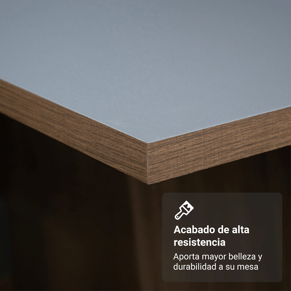 Juego de comedor Tulum Marrón y Gris 160x78cm Rectangular de Cuatro Puestos con Cuatro Sillas - COMEDORES | Bylmo