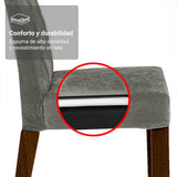 Juego de comedor Marissa Negro y Marrón 180x78cm Rectangular de Seis Puestos con Seis Sillas - COMEDORES | Bylmo