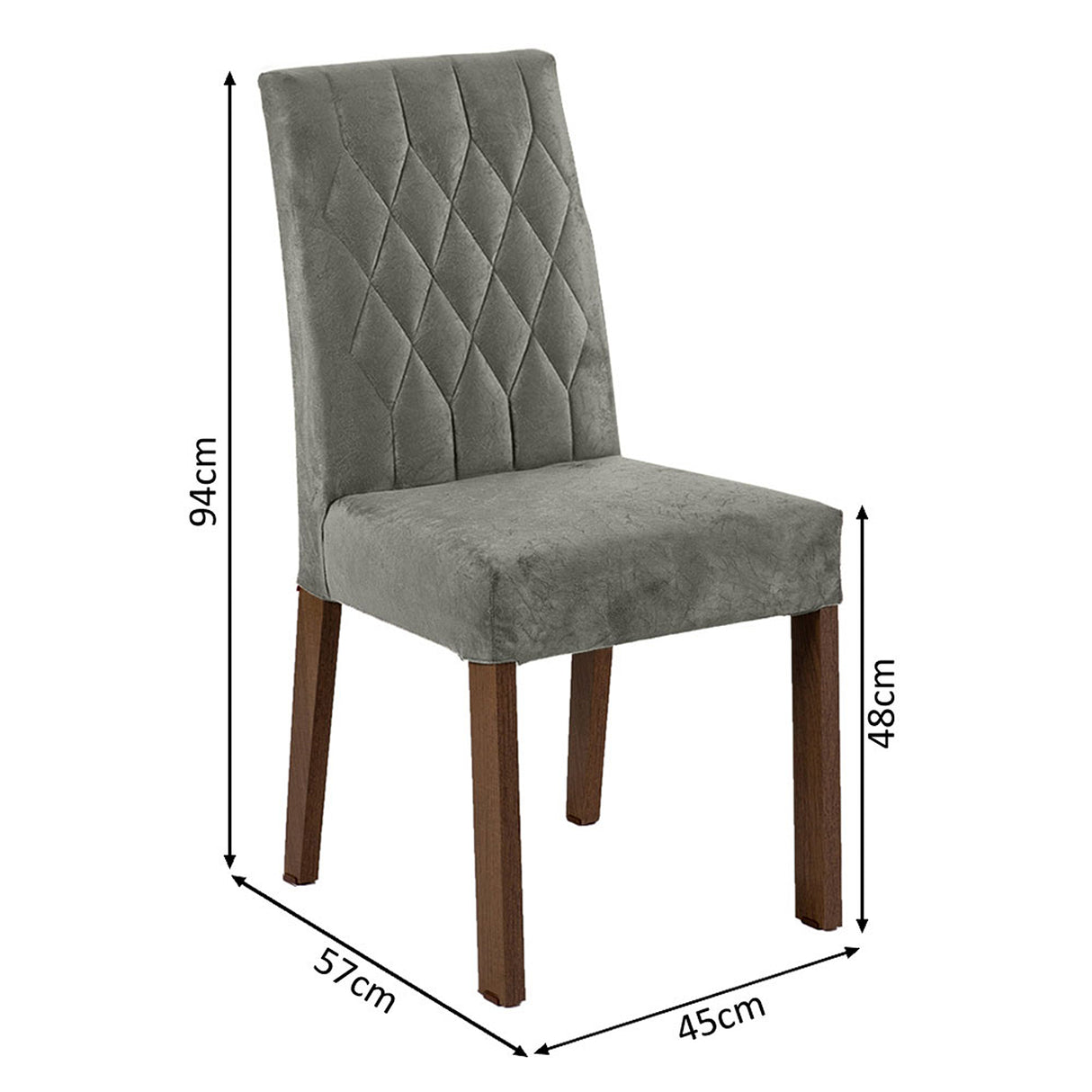Juego de comedor Marissa Negro y Marrón 180x78cm Rectangular de Seis Puestos con Seis Sillas - COMEDORES | Bylmo