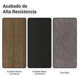 Juego de comedor Siena Marrón y Negro 180x78cm Rectangular de Seis Puestos con Seis Sillas - COMEDORES | Bylmo