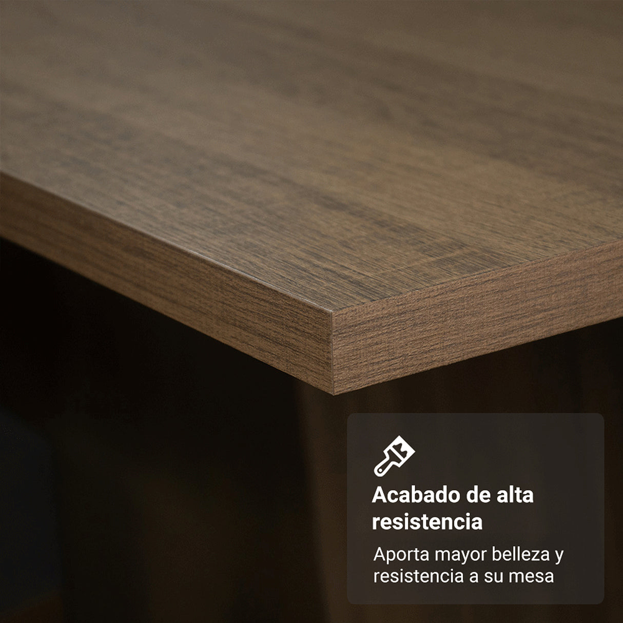 Juego de comedor Soho Marrón y Plateado 160x78cm Rectangular de Seis Puestos con Seis Sillas - COMEDORES | Bylmo