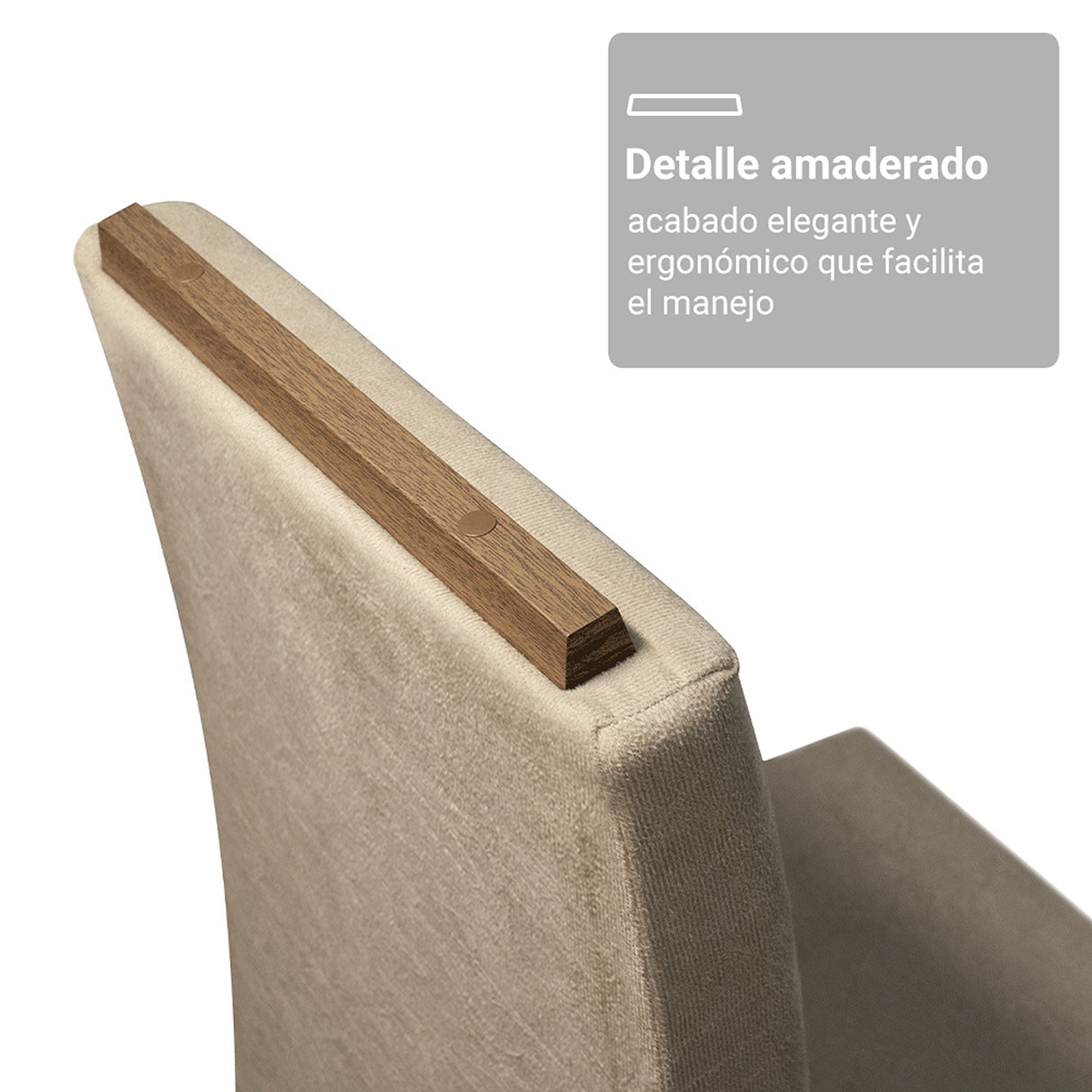 Juego de comedor Sintra Marrón y Crema 160x78cm Rectangular de Seis Puestos con Seis Sillas - COMEDORES | Bylmo