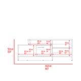 Mesa para TV Bengala Fresno 56x143cm Para TV Hasta 50 Pulgadas con Un Cajón - MUEBLES DE TV | Bylmo
