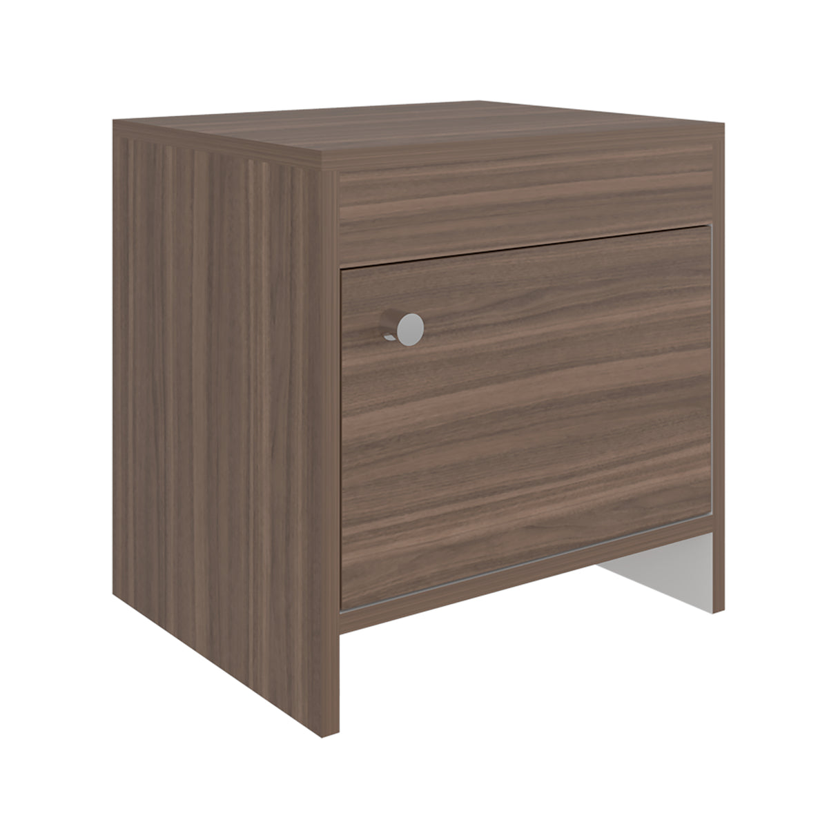 Mesa de Noche Colore Avellana y Blanco 40x41.6cm con Una Puerta - MESAS DE NOCHE | Bylmo