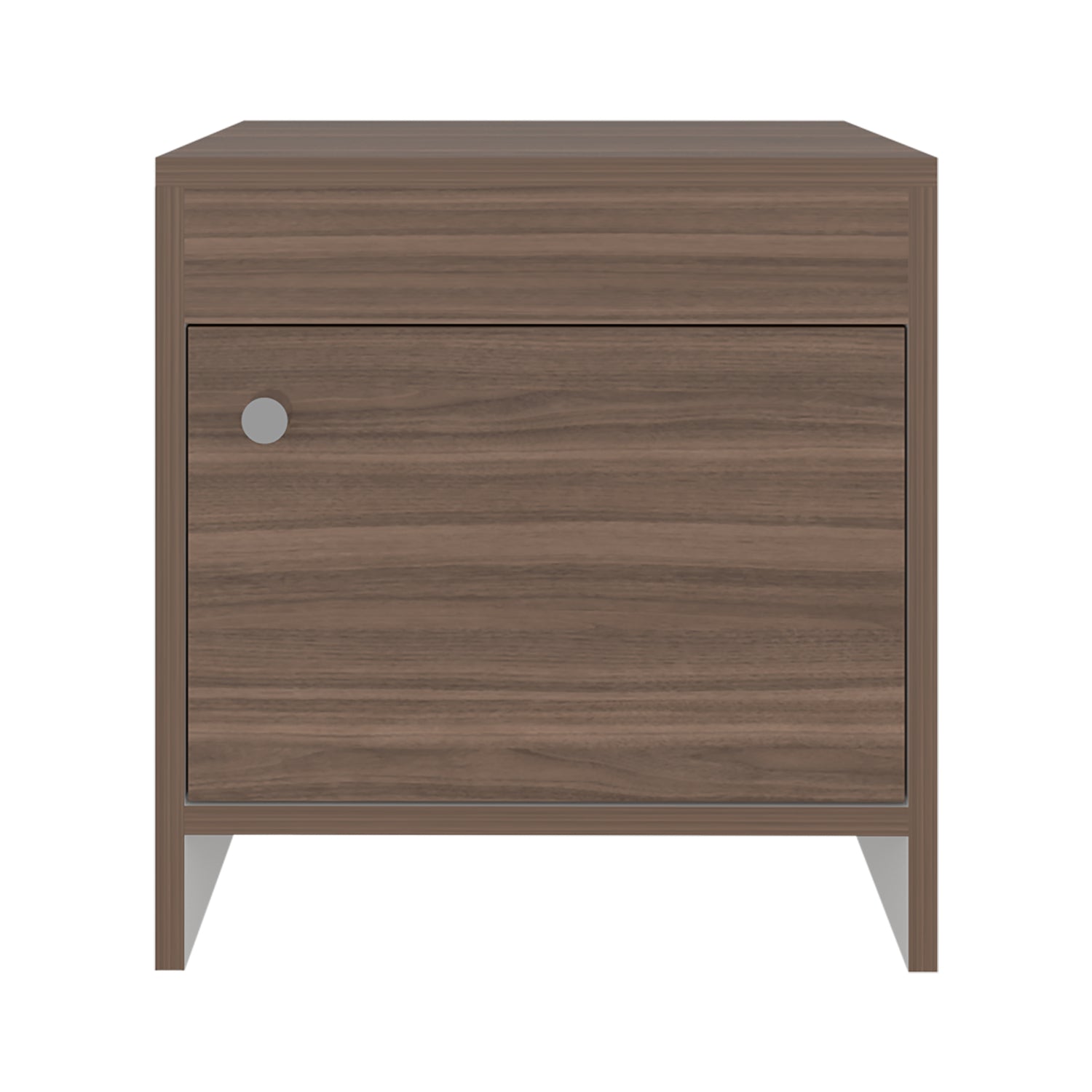 Mesa de Noche Colore Avellana y Blanco 40x41.6cm con Una Puerta - MESAS DE NOCHE | Bylmo
