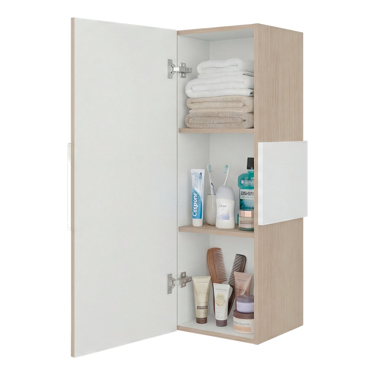 Gabinete de Baño Vanguard Cartagena 32x97.5cm Rectangular con Dos Entrepaños - GABINETES DE BANHO | Bylmo