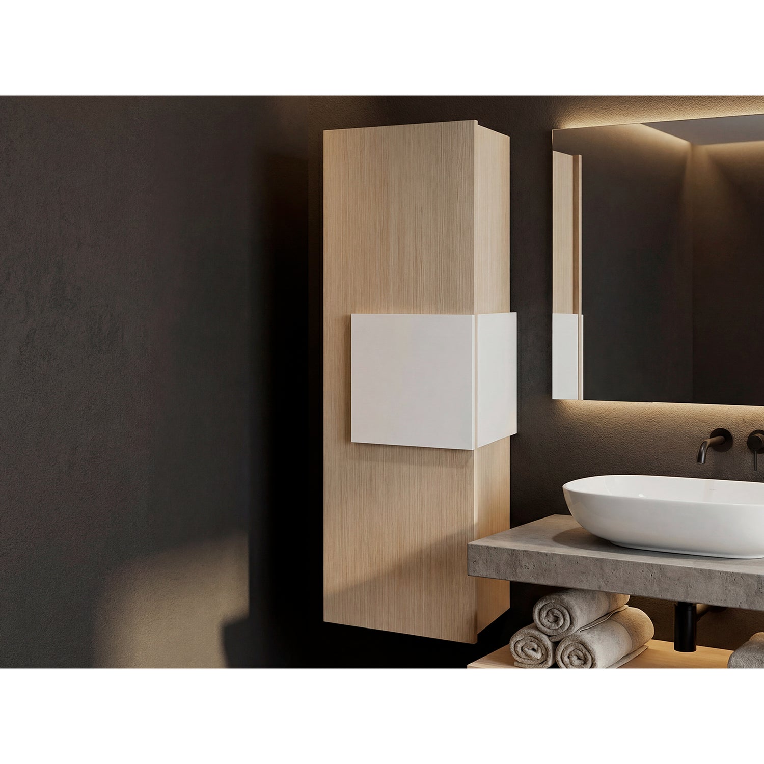 Gabinete de Baño Vanguard Cartagena 32x97.5cm Rectangular con Dos Entrepaños - GABINETES DE BANHO | Bylmo