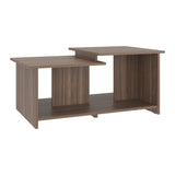 Mesa de Centro Wema Avellana 89.3x41.6cm Rectangular y con Compartimientos - MESAS DE CENTRO | Bylmo