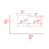 Mesa de Centro Wema Avellana 89.3x41.6cm Rectangular y con Compartimientos - MESAS DE CENTRO | Bylmo